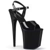 Pleaser FLAMINGO-809, Sandales Plateforme Femme, Noir (Blk Pat/Blk), 36 EU Pleaser FLAMINGO-809, Sandales Plateforme Femme, Noir (Blk Pat/Blk), 36 EU