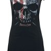 Rock Rebel by EMP Living Legend Femme Robe Courte Noir Rock Rebel by EMP Living Legend Femme Robe Courte Noir L 100% Coton