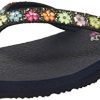 Skechers Meditation-Daisy Delight, Tongs Femme, Bleu (Navy), 39 EU