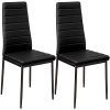 TecTake Lot de Chaise de Salle à Manger 41x45x98,5cm - TecTake Lot de Chaise de Salle à Manger 41x45x98,5cm - diverses Couleurs et modèles au Choix - (2X Noir | No. 401838)