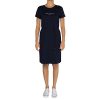 Tommy Hilfiger Th Ess Hilfiger Reg C-NK DRS SS Robe, Desert Sky, XX-Small Femme