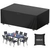 YISSVIC Housse Salon de Jardin 180 x 120 x 74cm YISSVIC Housse Salon de Jardin 180 x 120 x 74cm 420D Oxford Housse de Protection Bâche de Table Imperméable Résistant à la Vent Pluie UV Déchirure