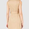 Morgan Robe Trench Risette Casual Dress Femme