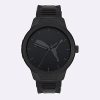 31lMnm7oEtS._AC_.jpg PUMA Montre homme RESET, mouvement à trois aiguilles, bracelet en polyuréthane