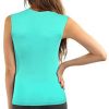 Femme Débardeur sans Manches Col Rond Viscose