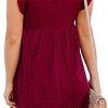 414S7OEoaoL._AC_.jpg ZnirpEnielk Robe élégante à volants pour femme - Short intégré - Col en V