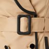 Morgan Robe Trench Risette Casual Dress Femme