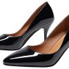41cJjwvqr4L._AC_.jpg KISSYAYA Femmes Escarpins Vernis Fermeture à Enfiler Talons Aiguille