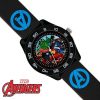 Marvel Garçons Analogique Quartz Montre avec Bracelet en Caoutchouc AVG9007