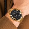 51lg8aMwpML._AC_.jpg Montre Chronographe Griffed Diesel pour homme, taille de boîtier de 48 mm, montre en acier inoxydable