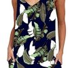Dasongff Femme Mini Robe de Plage Décontractée sans Manches d'Été Bohème d'été Robe De Gilet Femme Col Rond Une Ligne, Mini Robe Eté Tunique Imprimé Florale Noir Robe Casual Chemise Robe