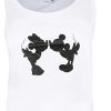 Disney Mickey et Minnie Mouse Silhouette de Baiser Débardeur, Blanc, Disney Mickey et Minnie Mouse Silhouette de Baiser Débardeur, Blanc, 36 Femme