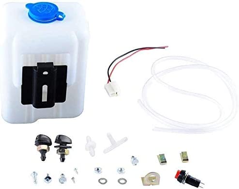 Kit Pompe Lave-Glace 12V Avec Sac - Compatible Voitures Classiques - Référence AWP 23 - Tuyau Inclus