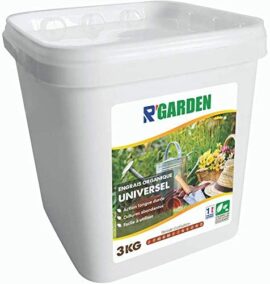 R’Garden | Engrais Organique Universel | Engrais Ecologique | Fertilisant Naturel | Nourrit en Profondeur | Facile d’Utilisation | 3KG