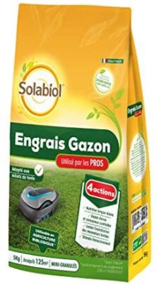 Solabiol SOGAZYPRO5 Engrais Gazon Professionnel 1 X 5 Kg | Gazon Dense et Croissance controlée