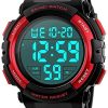 TONSHEN Digital Sport Etanche Montre Plastique Lunette et Caoutchouc Bande TONSHEN Digital Sport Etanche Montre Plastique Lunette et Caoutchouc Bande LED Electronique Outdoor Tactique Militaire Quartz Montres Bracelet Grand Numérique