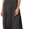 The Drop Ana Robe Midi Soyeuse À Col V À The Drop Ana Robe Midi Soyeuse À Col V À Enfiler Casual Dress Femme (Lot de 1)