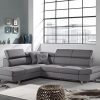 Canapé d'angle Gauche Convertible scandinave - L 252 x P 190cm