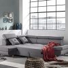 Canapé d'angle Gauche Convertible scandinave - L 252 x P 190cm