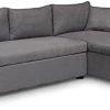 Canapé d'angle réversible, convertible en microfibre avec coffre 3 Places