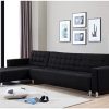 41IKifmlkjL._AC_.jpg Canapé d'angle Convertible et réversible en Tissu Noir