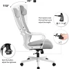 Chaise de Bureau Ergonomique avec Support Lombaire et Appui-tête réglable