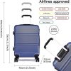 51MtDmXr4mL._AC_.jpg Kono ABS Valise Cabine Rigide Léger 55cm