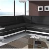 Deco In Paris Canapé d'angle Noir et Blanc Marita XL, Deco In Paris Canapé d'angle Noir et Blanc Marita XL, 216x87x89x216
