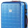 Monzana - Valise Rigide Exopack Bleu Taille L 4 Roues Monzana - Valise Rigide Exopack Bleu Taille L 4 Roues 360° Poignée télescopique Serrure TSA Plastique ABS
