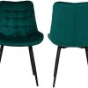 31dmIN9c12L._AC_.jpg Lot de 2 Chaise de Salle à Manger Louise en Velours