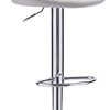Lot de 2 Tabouret de Bar en Similicuir, Hauteur réglable
