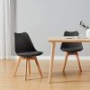 Lot de 4, Lot de 6 chaises de Salle à Manger Scandinaves rembourrées