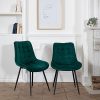 41QU7o490L._AC_.jpg Lot de 2 Chaise de Salle à Manger Louise en Velours