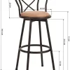 Lot de 2 Tabourets de Bar Vintage pivotant à 360°