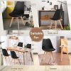 Lot de 4, Lot de 6 chaises de Salle à Manger Scandinaves rembourrées
