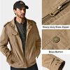 51NJpcqQYyL._AC_.jpg Veste Homme Classique Militaire Casual WenVen