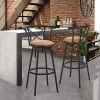 Lot de 2 Tabourets de Bar Vintage pivotant à 360°