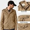 51dEzG2gLlS._AC_.jpg Veste Homme Classique Militaire Casual WenVen