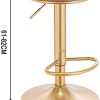 Tabouret de Bar Lot de 2 Pivotant Chaise de Bar Ergonomique avec Repose-Pieds