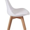 Lot de 4 chaises scandinaves avec Coussin
