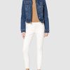 Veste Droite Boutonnée en Jean pour Femme Morgan Vpom