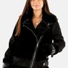 Blouson Fausse Fourrure Noir pour femme GOLIATH