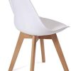 Lot de 4 chaises scandinaves avec Coussin