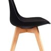 Chaises de Salle à Manger scandinave, assise rembourrée en hêtre Massif
