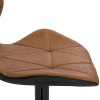 Lot de 2 Tabouret de Bar réglable en Hauteur en Similicuir
