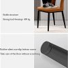 Lot de 6 Chaises Salle Manger, Similicuir Pieds Acier Au Carbone