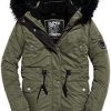 41R8ShRETnL._AC_.jpg Veste Femme Superdry Nadare Microfibre Parka