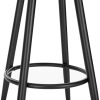 Lot de 2 Tabourets de bar velours et métal
