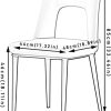 Lot de 6 Chaises Salle Manger, Similicuir Pieds Acier Au Carbone