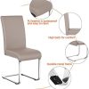 Chaise de Salle à Manger Lot de 2 Siège Rembourré en Simili Cuir